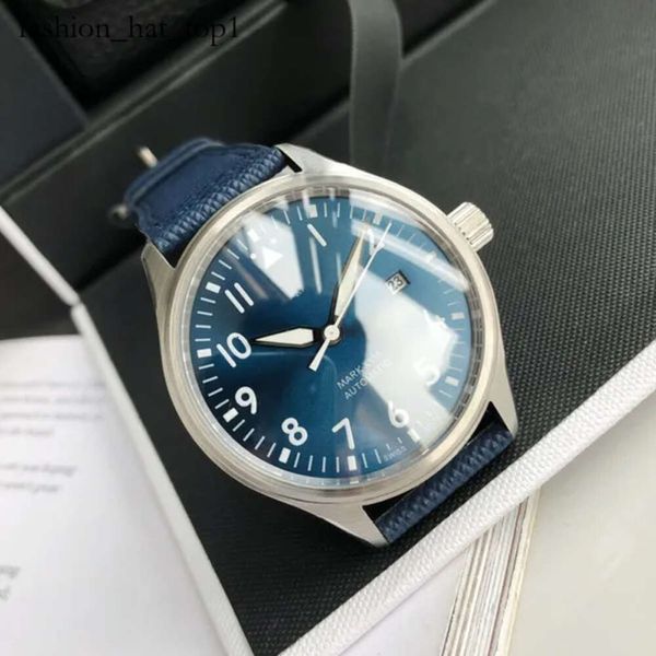 Iwcity Watch Pilot IWC Mark IW XVIII AAA A Quality Watch MM Mens Автоматическое механическое движение с подарочной коробкой кожа