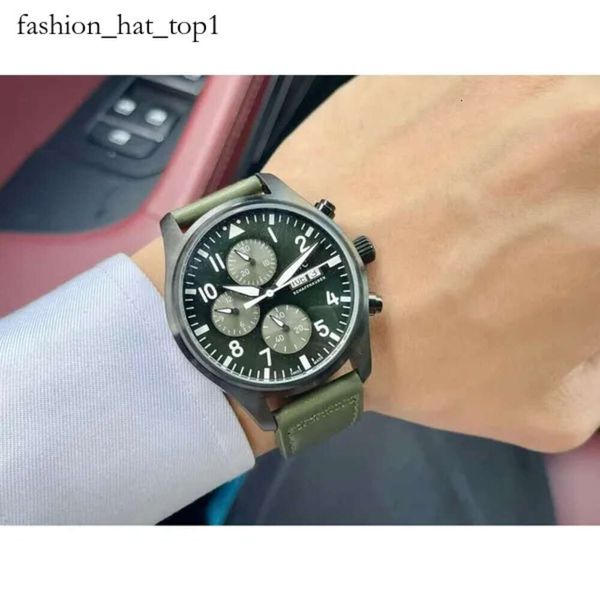 IWCity Watch Mens Luxury Watch Menwatch Pilot Watches de alta qualidade Uhren Uhren Super Luminous Watchmen Leather Strap Montre Pilot Luxe 5469