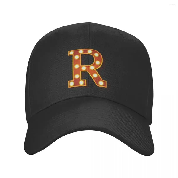 Ball Caps Fashion Letter R Light Baseball Cap Men Women Women Trucker Cappello da camion