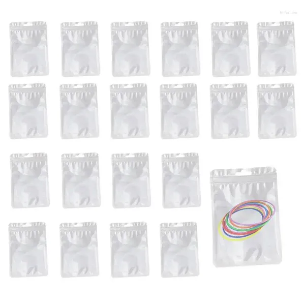 Sacchetti di stoccaggio sacchetto chiaro sigillazione rischiosa da 20pcs mylar lip gill gioielli ciglia a ciglia per piccole imprese