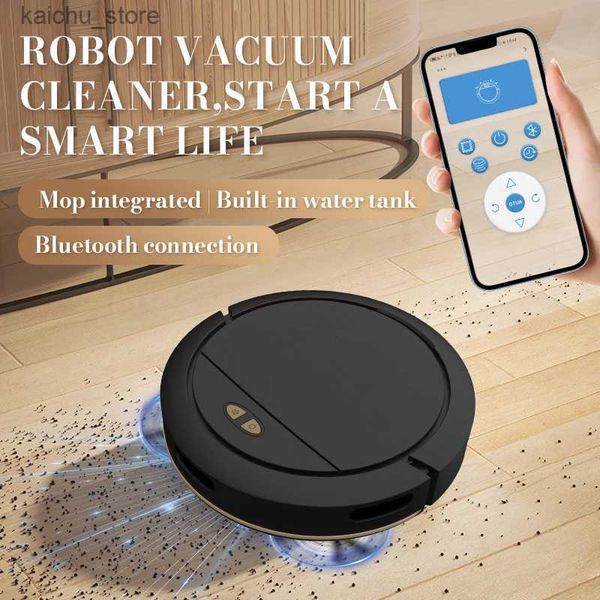 Робот -пылесосы 2024 Новый 3 в 1 USB Reharge 3000PA Robot Vacuum Chileer Control Smart Home Wet и Dry Cleansing Smart Home Инструменты очистки Y240418