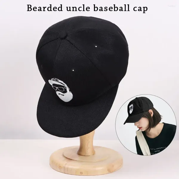 Top kapakları ayarlanabilir gündelik güneşbonnet açık spor sakallı yaşlı adam nakış hip hop şapkalar beyzbol şapkası örgü