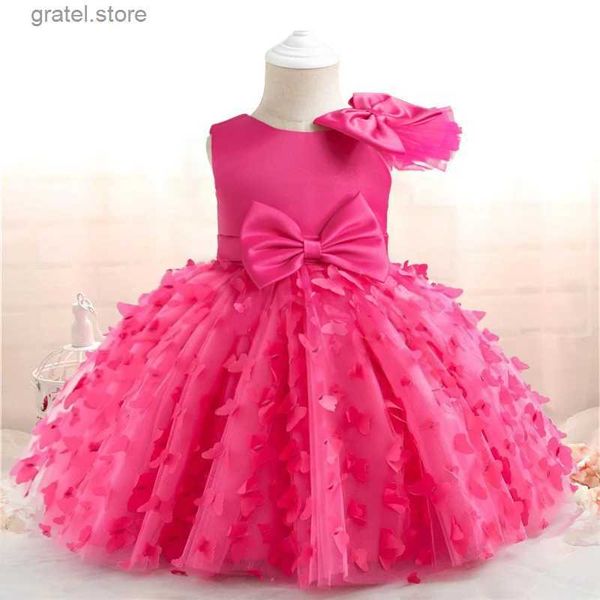 Девушка платья для девочек для девочек платье для вечеринки Принцесса вечер 3d бабочка сетчатое платье девушки для девушек лету