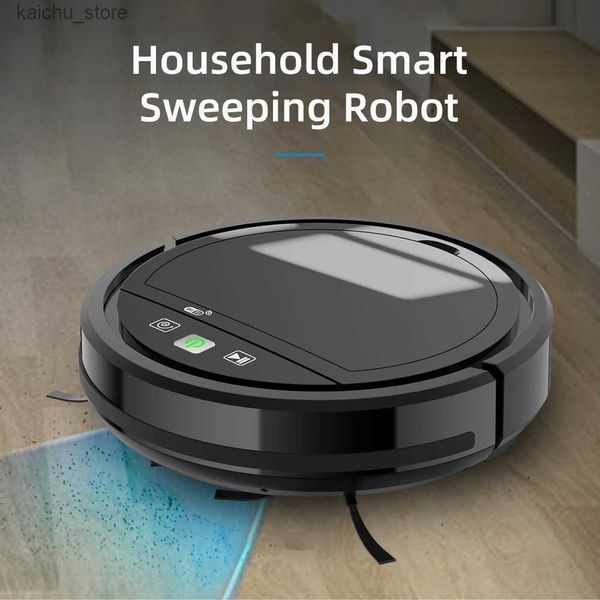 Roboter-Staubsauger 3-in-1-Reinigungsstaubsauger Anwendung Fernbedienung Intelligenter Reiniger Haushalt 2500pa Supersaugung 2500mAh Reinigung Roboter Y240418