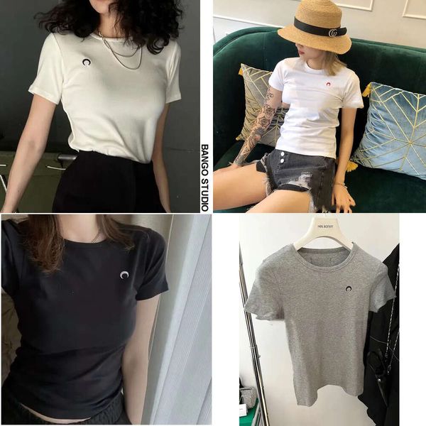 Frauen Sommer T -Shirt Girls T -Shirt Frau Kleidung Tops Baumwolle Slim Female Kurzarm Crop Top Frühling Tee Sexy Skinny Y2K -Shirt Ops Op ee