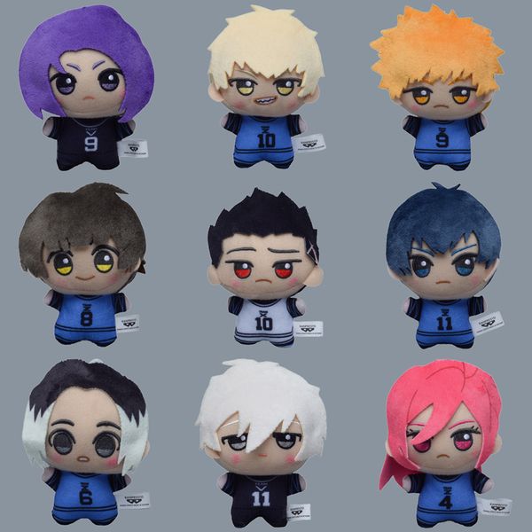 Großhandel der niedlichen japanischen Anime Blue Prison Football League Stürmer Plüschspielzeuganhänger, Schlüsselanhänger, süße Puppenanhänger