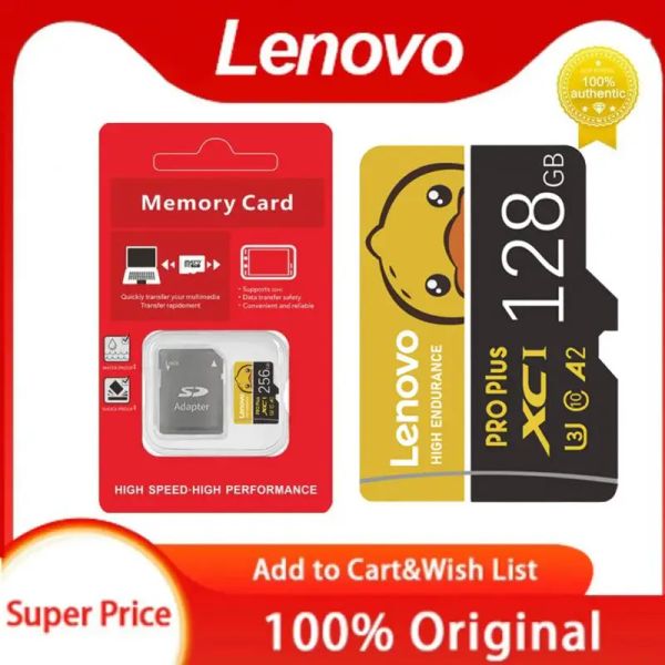 Kartlar Yeni Lneovo Bellek Kartı 128GB Mini SD Kart 2TB 1TB V60 Flash Kart Yüksek Hızlı Tarjeta Micro TF SD Kart Nintendo Switch PS Vita