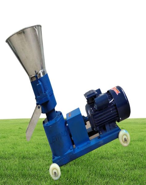 KL125 Pelletizer 120kgh Pelletizador de madeira de alimentação 220V380 Pelletizador de alimentos para animais 4KWFARM 34568mm Opcional7828943