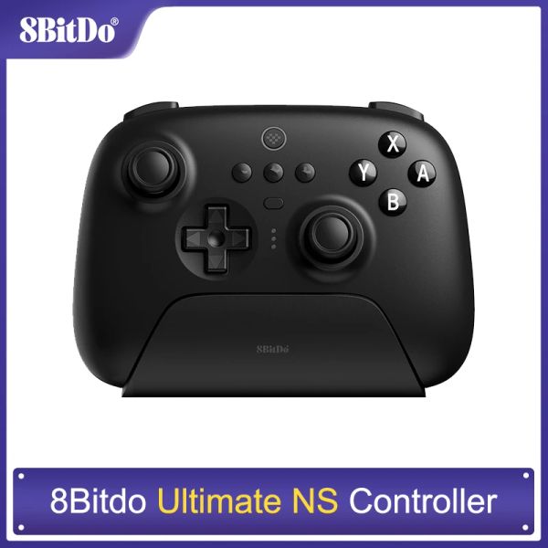 Joysticks 8bitdo Ultimate Wireless Bluetooth Gaming Controller mit Ladedock für Nintendo Switch und PC, Windows 10, 11, Steam