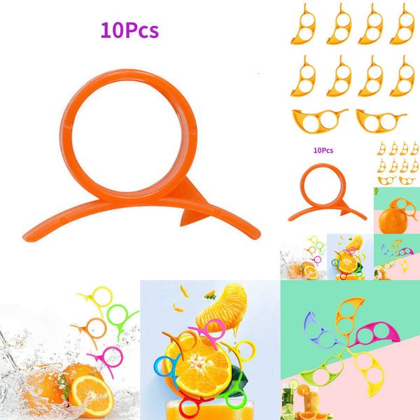 10pcs mini soyulmuş meyve soyucu kolay açık narenciye limon portakal sökücü kesici sebze dilimleyici meyve aleti mutfak aksesuarları