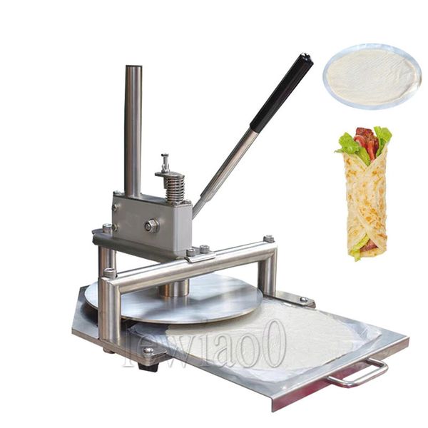 Handpress 25 cm Pizza -Teig Pressmaschine Tortilla Making Machine Pancake Maker Machine Röstete Entenkuchenpresse Maschine