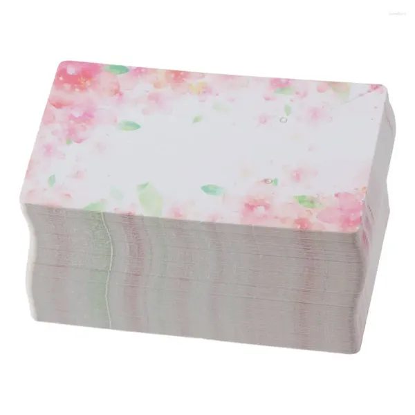 Casci di gioielli Carte di orecchie di fiori Carte di carta Pink Paper Collana Display Tag