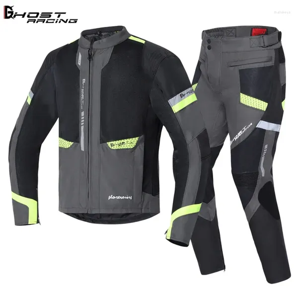 Abbigliamento per motociclette estate abbigliamento a maglie automobile gaia fuoristrada giacche e pantaloni