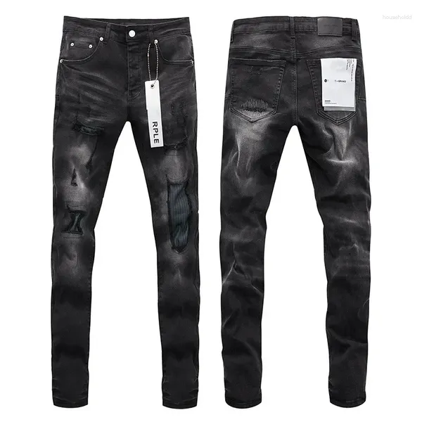 Pantaloni da donna ad alta qualità di marca di marca jeans American Street Patch Hole Slim Elegante e