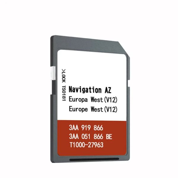 Cards AZ V12 West RNS315 V12 Europa Ocidental 2020 Map Naving SD GPS SAT NAV CARD