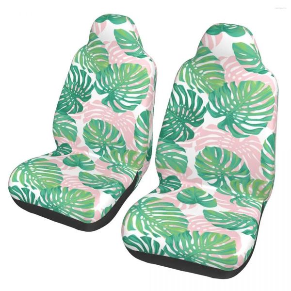 Capas de assento de carro Summer Tropical Palm Folhas Campa Universal para a maioria dos carros Mulheres Protetor Acessórios de tecido