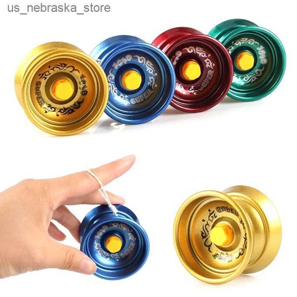 Yoyo 1pc Classic Yoyo Color Metal Yoyo Spielzeug für Erwachsene und Kinderreaktion Interaktiver String Yoyo Q240418