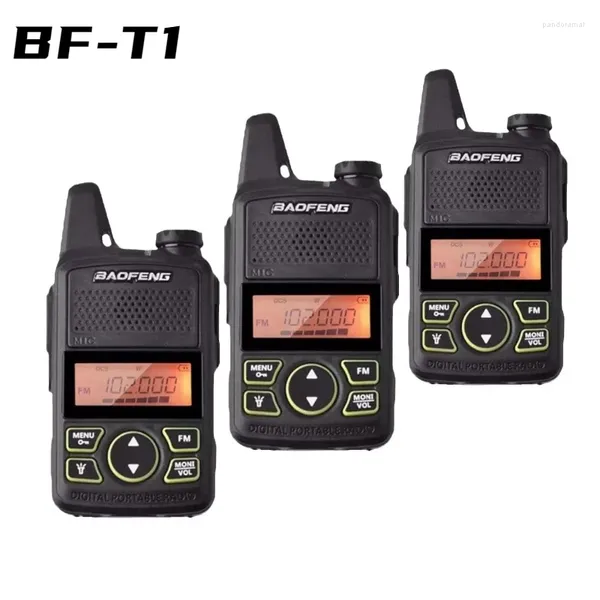 Walkie talkie baofeng bf-t1 elegante portatile a due pezzi set da 2 pezzi Set FM Radio Camping Mall Construction Wit