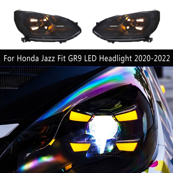 Acessórios para carros DRL DIA DIA CONSULHAR A LIGHT RUND SINGRATOR INDICADOR DE Lâmpada frontal para Honda Jazz Fit Gr9 LED FARÇO 20 21 22