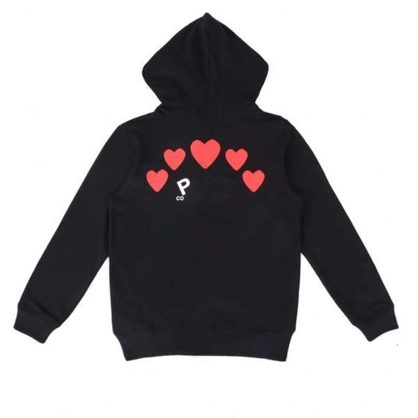 Spielen Sie Hoodie Herren Hoodie Sweatshirts Frauen Reißverschluss Loose Coat Play Sweatshirt Commäes Strickjacke CDGS Kleine rote Herzjacke Garcons Standard und Fleece Jacke 2023