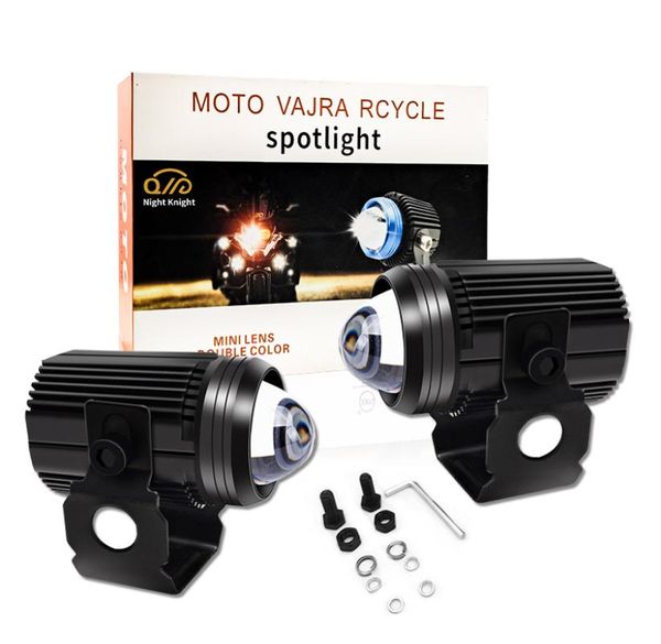 Lens de 50w Spotlights Bulbos de farol Luzes de luz luminosos ledes altos luzes HighPower Laser Light Motorcycle Car1328611