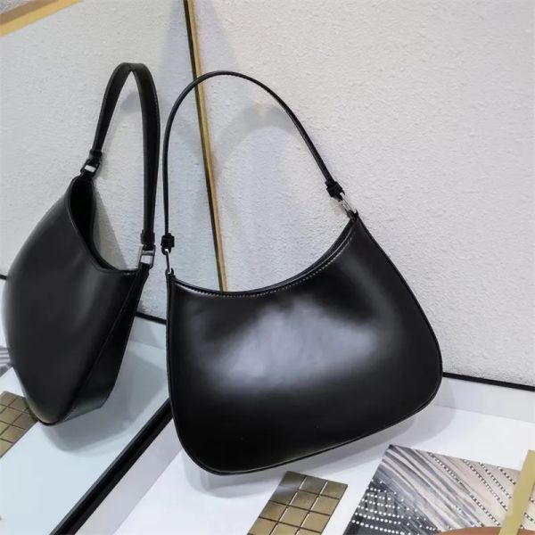 Bolsas de ombro bolsa de axila de alta qualidade designer de bolsa crossbody saco de bolsa de couro brilhante mensageiro para mulheres moda saco crescente hobo #12