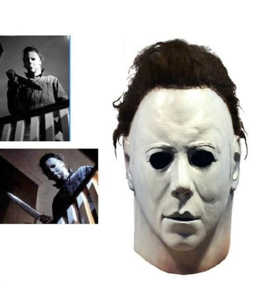 Michael Myers Mask 1978 Halloween Party Horror Cabeça Full Tamanho adulto Máscara de látex Fantasia Ferramenta Ferramenta Y200103579697447774202