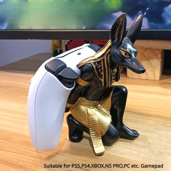 Altoparlanti Nuovo supporto GamePad per PS4/PS5/Xbox Anubis God Base Base Mobile Phone Display Visualizza stand per Switch OLED Accesso del gioco