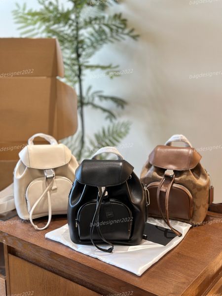 Ly High Aesthetic Classic Backpack Mini Drawstring Version Double ombro de ombro de moda estudante Mochila Backpack ao ar livre Mochilas de luxo feminino