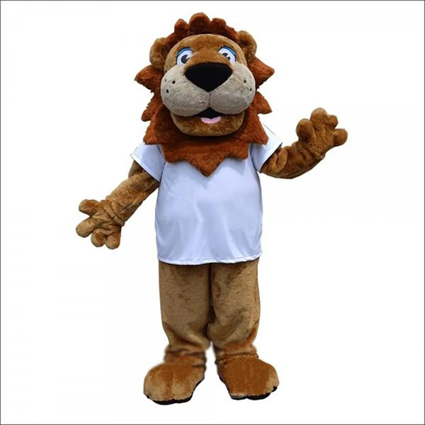 2024 Erwachsenengröße Wunsch Lion Maskottchen Kostüm Halloween Carnival Unisex Erwachsene Outfit Fancy Kostüm Cartoon Thema Kostüm