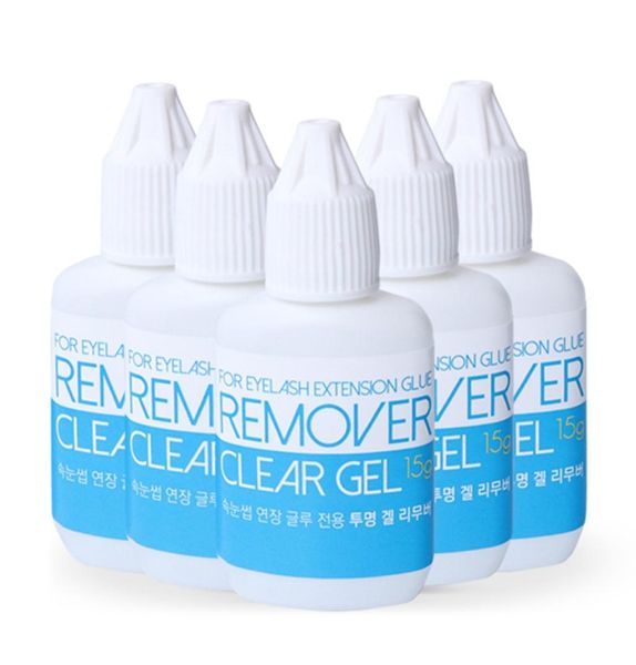 Removedor profissional de cola de cílios falsos 15g Remover Gel Clear Remover para cílios de extensão de extensão da Coréia Remoção de Extensões de Cílios3024030