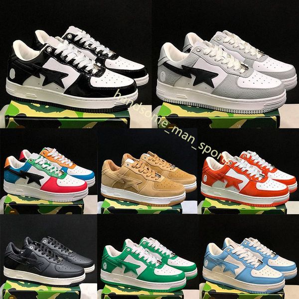 Sneaker designer Donne Donne Scarpe casual Piattaforma grande una scimmia da bagno camuffage sta Medicom toy mimealer sneaker scimmia scimmia forma bapstas stelle scarpe 36-45 y7