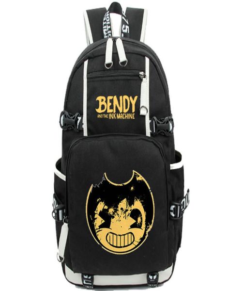 Bendy и чернильная машина для рюкзаков с печати простые Day Day Pack Game School Bag Packsack Quality Rucksack Sport Schoolbag Outdo2337387