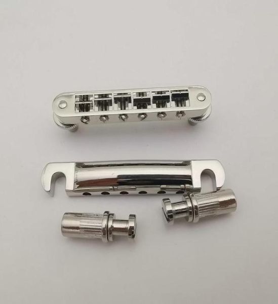 Tuneomatic Gitar Köprüsü Nashville Tip Krom Tailpiece Stop Bar6876881