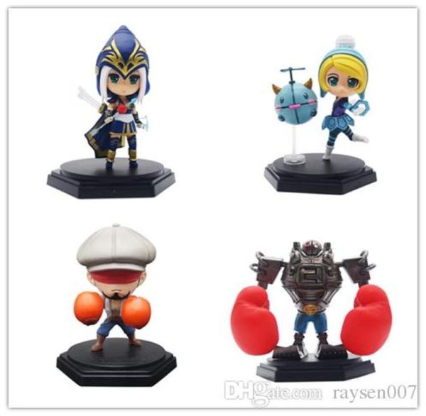 2017 New 10 Styles League of Legends Actionfigur Spielzeug Nette Actionfiguren Spiel Anime Model Collection Toys Garage Kit mit Box G6169217