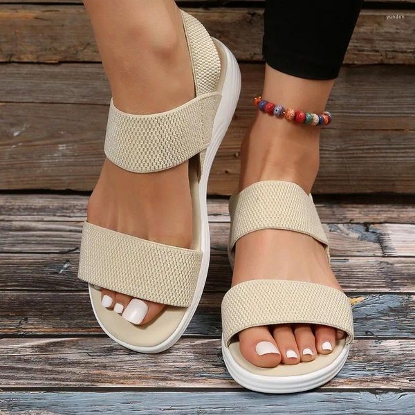 Freizeitschuhe Frauen Sandalen Keilplattform Gemütliche Sandalen Damen Outdoor Strand Fisch Mund Sport Frauen Sommerschuhe 2024