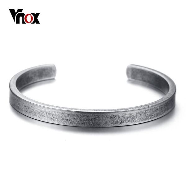 Vnox Vintage Viking Manschette Armbänder Armreifen für Männer Frauen einfache klassische Pulseras Hombre Edelstahl Männlicher Schmuck 22022268o