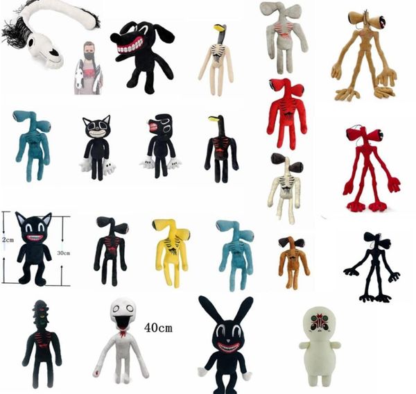 Alle Stile Anime Siren Head Plüsch Spielzeug Cartoon Animal Doll Horror Schwarze Katze Long gibt Kindern ein wundervolles Weihnachtsgeschenk1541668