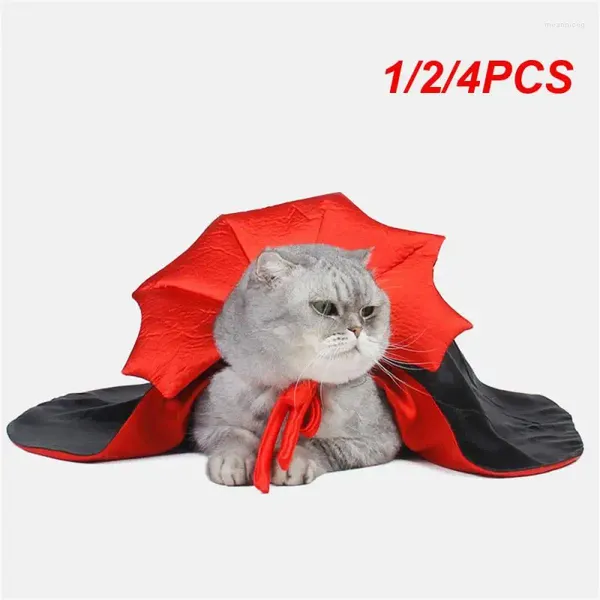 Costumi di gatto 1/2/4pcs abiti da cappello da cappello da pet boniloni di gioco di ruolo adorabili vampiri per cuccioli carini abiti da cucciolo carino