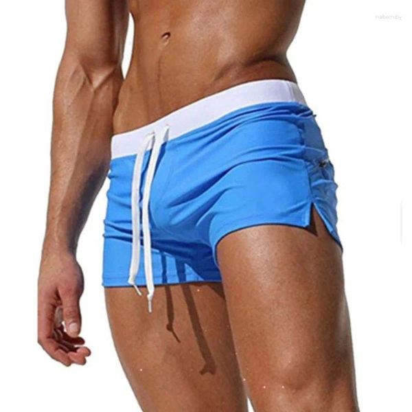 Мужские купальные костюмы летние мужчины купальники Maillot de Bain Boy Swim Suits Boxer Shorts Trunks плавать серф -банадоры высокое качество