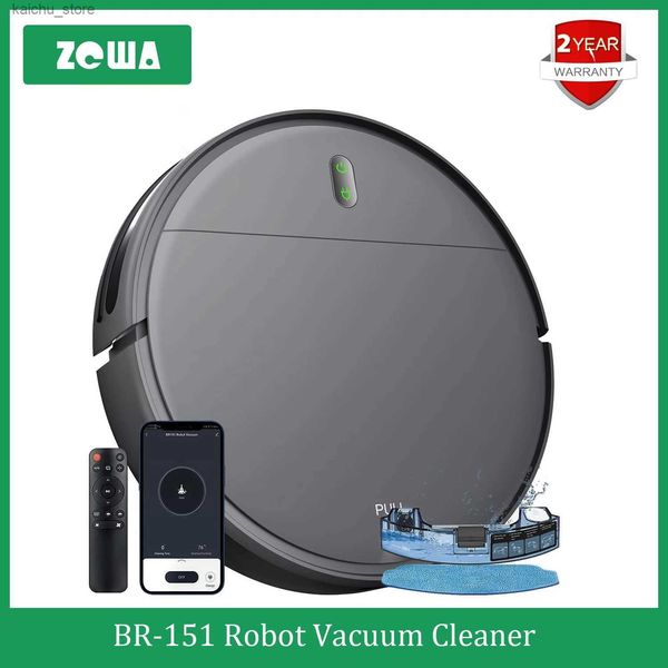 Робот пылесосы ZCWA Robot Vacuum Chematic Автоматическая зарядка 6000pa Управление мощностью управление водой мокрый робот робот вакуумный очиститель Elect Y240504 MWVF