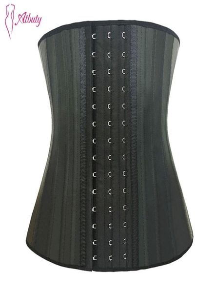 ATBUTY 25 Aço de aço Treinador de cintura Corset Latex Cincha Cincher Workout Shapewear 3 Linhas Ganchos Shaper Corpo Slimmenwear 201214964100