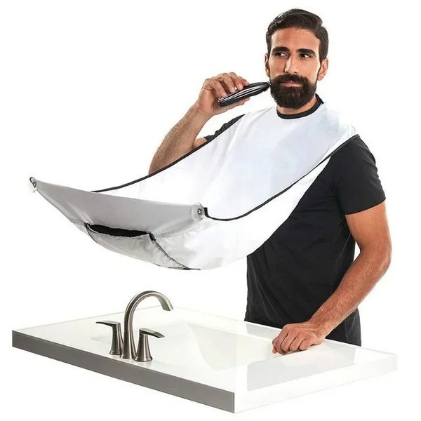 Homem banheiro avental masculino masculino barba Avental Razor Hair Shave Beard Catcher