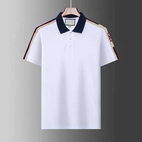 Designer Polo Shirt Men Men Luxury Polo Casual Mens Camista Cobra Snake Letra Impressão Bordado Moda High Street Mens Camisa Polo