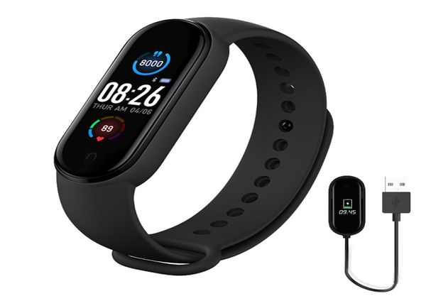 M5 MEN DONNE DONNE SMART BAND ORDAGGIO CHE Monitoraggio della pressione cardiaca Monitoraggio Bluetooth Connessione Bluetooth per iOS Android2930336