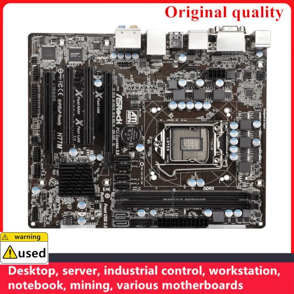 Motherboards für Asrock H77M Motherboards LGA 1155 DDR3 16 GB MATX für Intel H77 Desktop Mainboard SATA III USB3.0