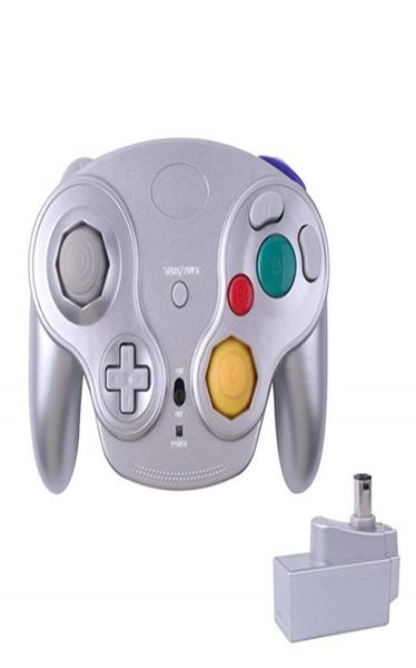 24 GHz Wireless Controller -Spiel Gamepad für GameCube NGC Wii u Schalter mit Adapter 6 Farben mit farbenfrohen Box6712935