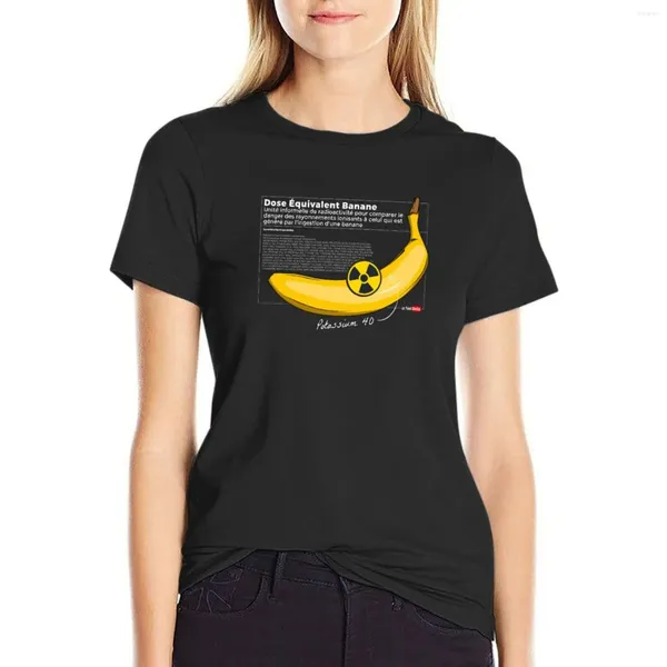 Polos femminile Banana Banana Equivalente Dose T-shirt Abito per donne T-shirt magliette grafiche divertenti