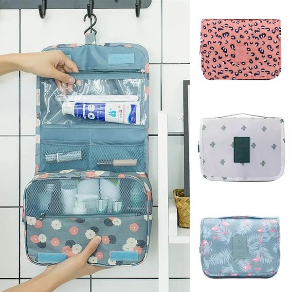 Mädchen Badezimmer Haken wasserdichte Toilettenbeutel Männer Reisen tägliche Notwendigkeiten Organisator Frauen Make -up Case Aufbewahrungskosmetikbeutel 240412