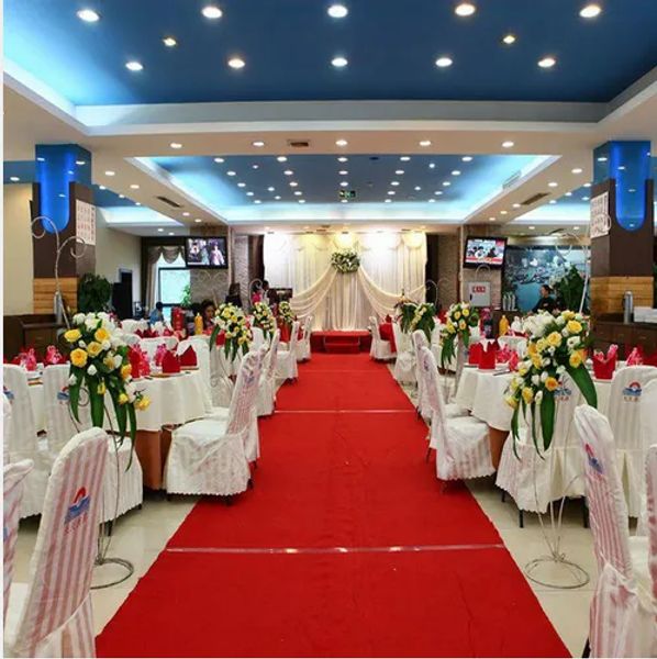 Decoração de luxo decoração de casamento de casamento vermelho corredor de casamento de 1 metro de largura por 20 metros de comprimento de decoração de festas de decoração de suprimentos de suprimentos